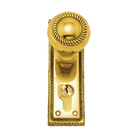 Knob Latch (CC 47.6mm) PB 152x50mm in Polished Brass