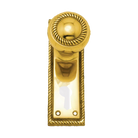 Knob Latch (CC 57mm) PB 152x50mm in Polished Brass