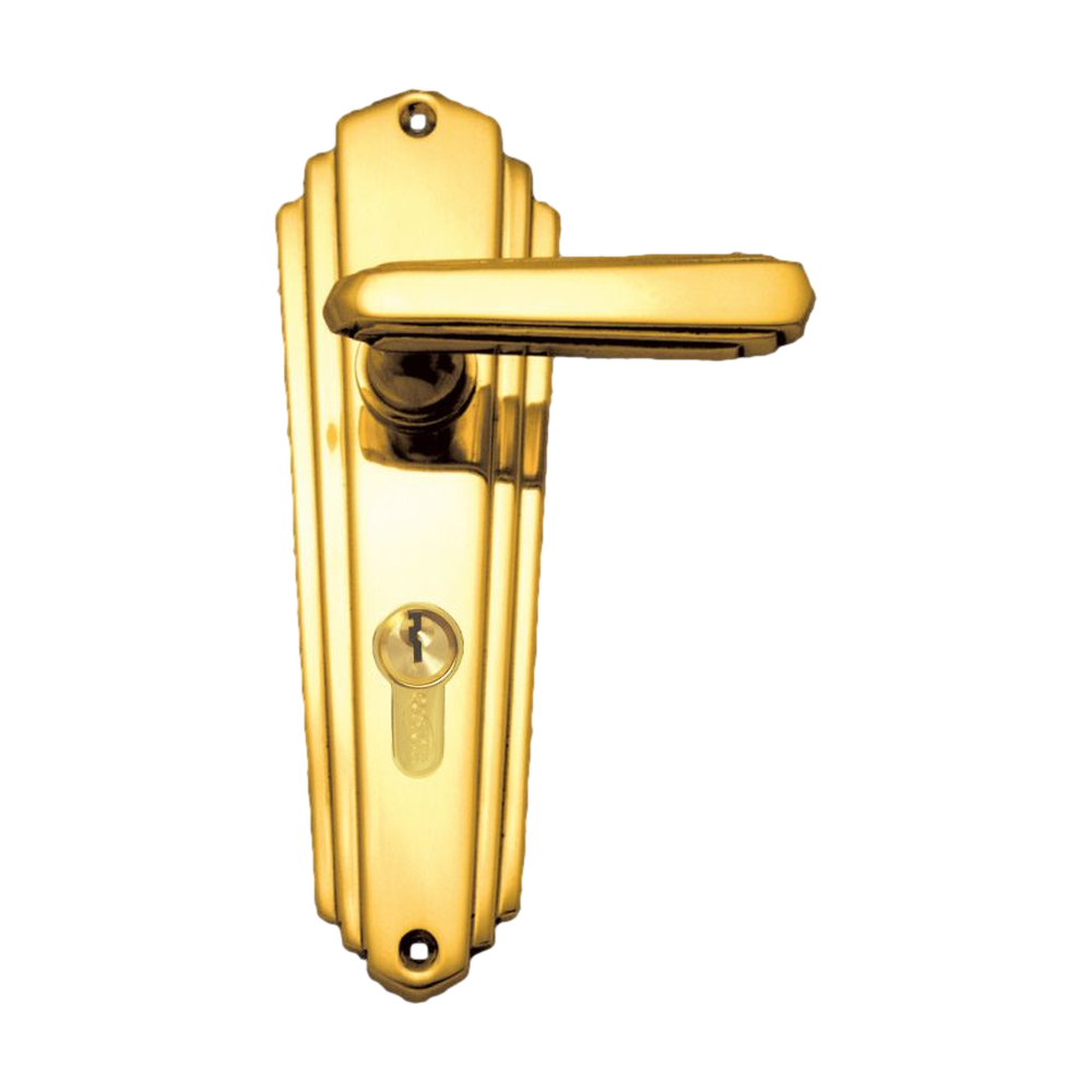 Lever Latch (CC 47.6mm) PB 203x63mm in Polished Brass