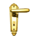 Lever Latch Privacy PB 184x53mm in Polished Brass