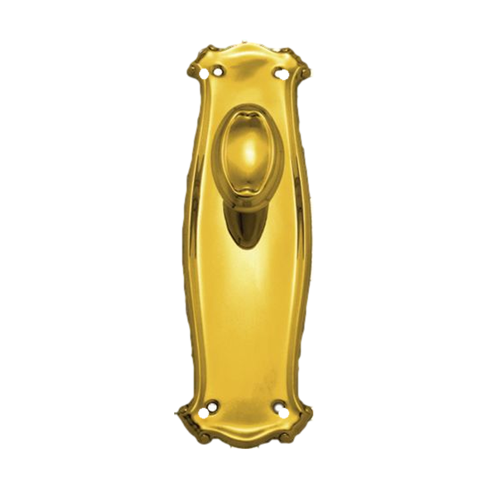 Knob Latch Passage Set PB 195x65mm in Polished Brass