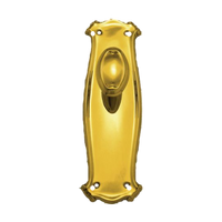 Knob Latch Passage Set PB 195x65mm in Polished Brass
