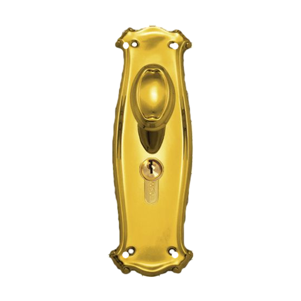 Knob Latch (CC 47.6mm) PB 195x65mm in Polished Brass
