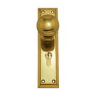 Knob Latch  (CC 47.6mm) PB 200x50mm in Polished Brass