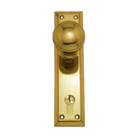 Knob Latch  (CC 85mm) PB 200x50mm in Polished Brass