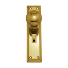 Knob Latch Privacy PB 200x50mm in Polished Brass