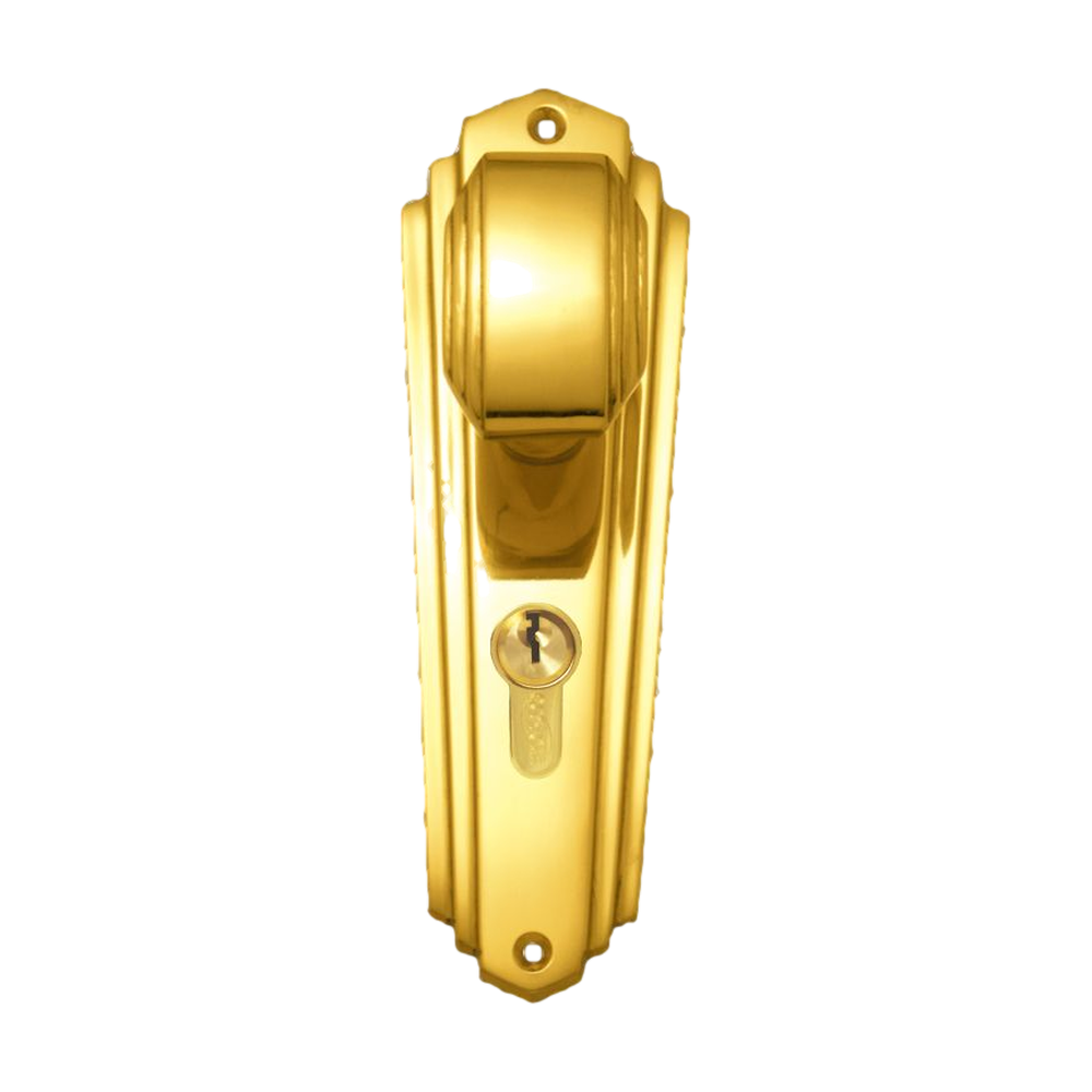 Knob Latch (C/C 47.6mm) PB 203x63mm in Polished Brass