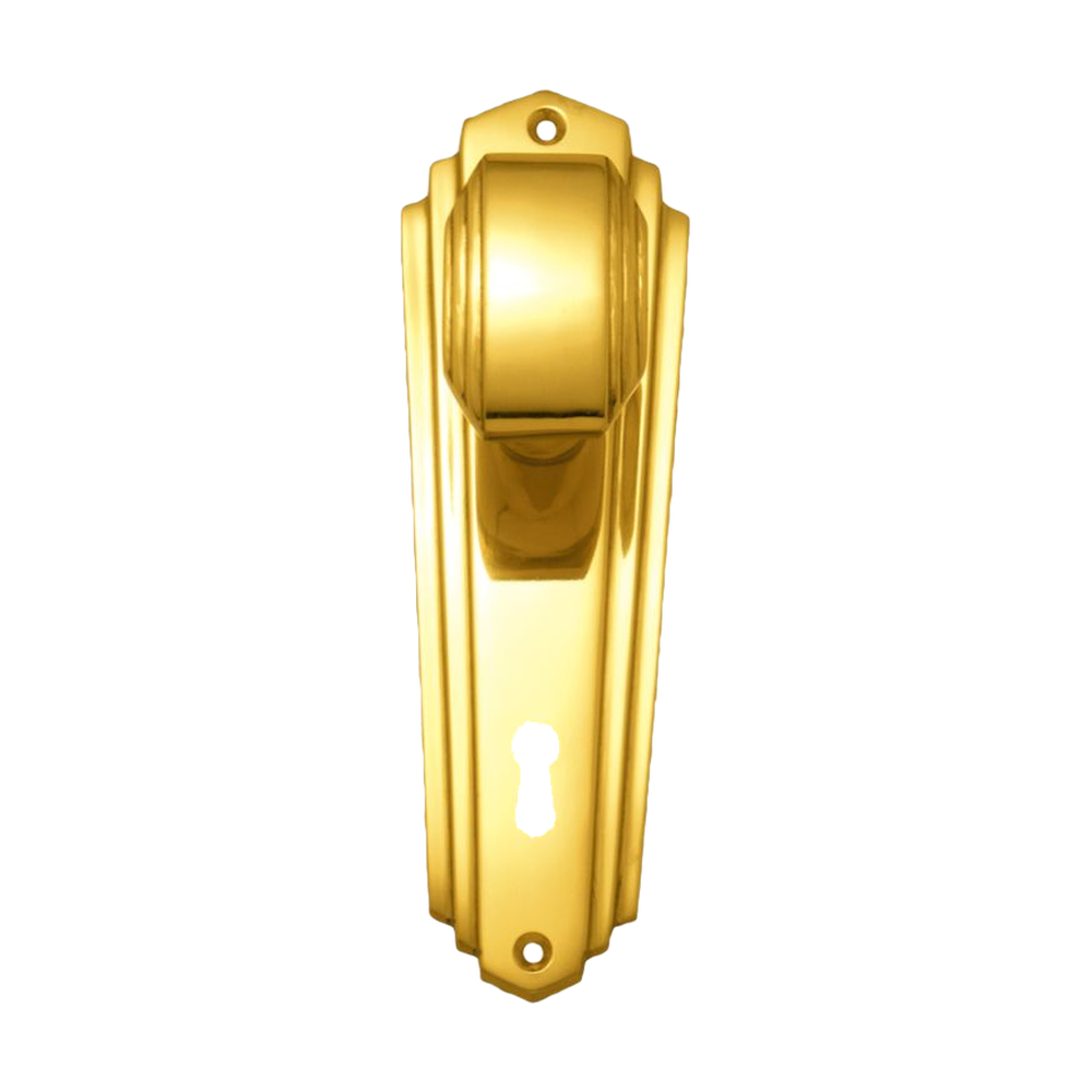 Knob Latch (CC 57mm) PB 203x63mm in Polished Brass