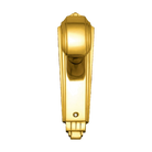 Art Deco Knob Latch PB 184x53mm in Polished Brass