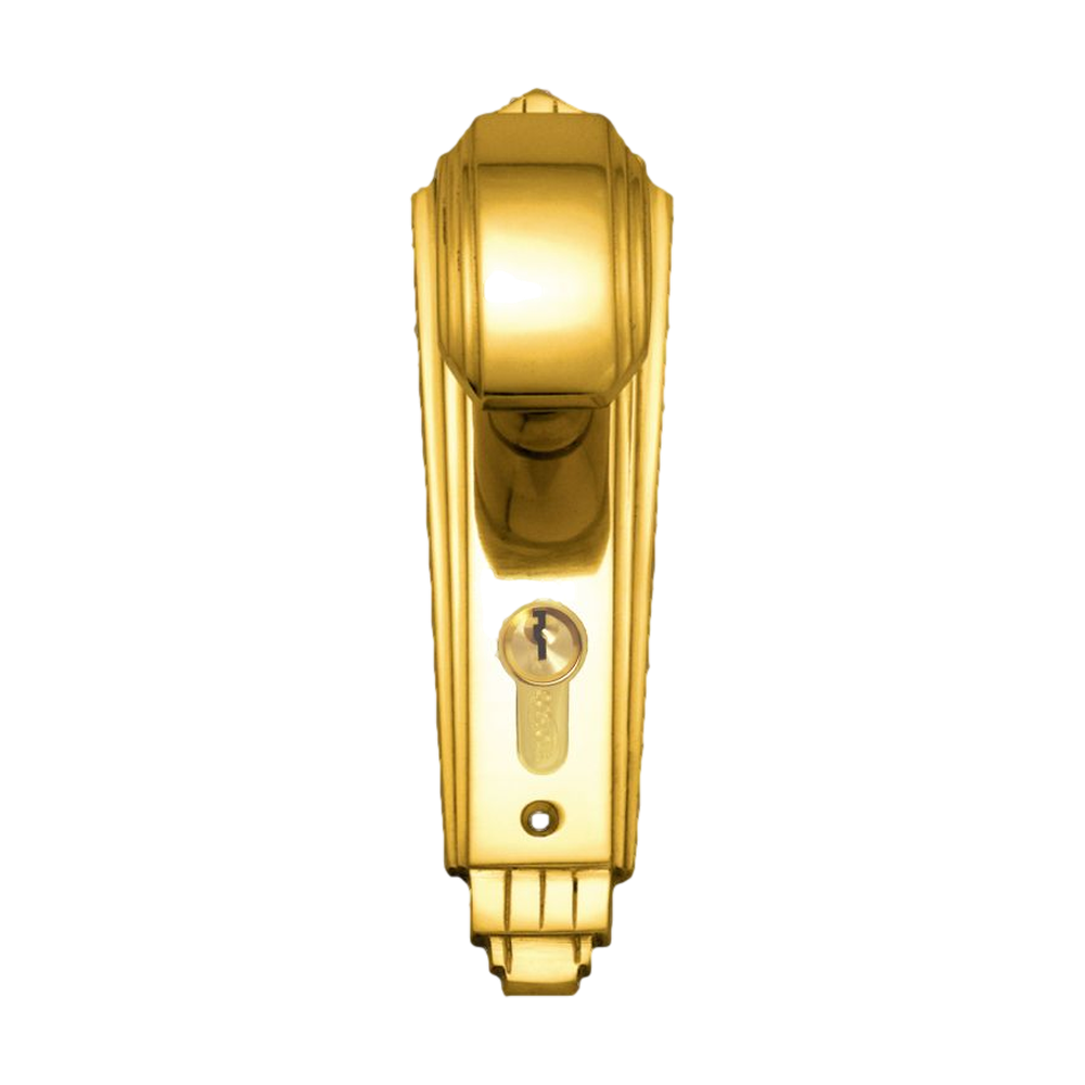 Knob Latch (CC 47.6mm) PB 184x53mm in Polished Brass
