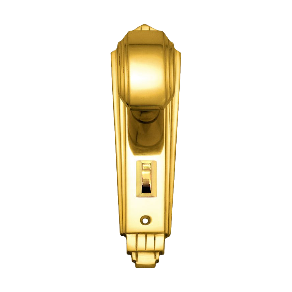 Knob Latch Privacy PB 184x53mm in Polished Brass