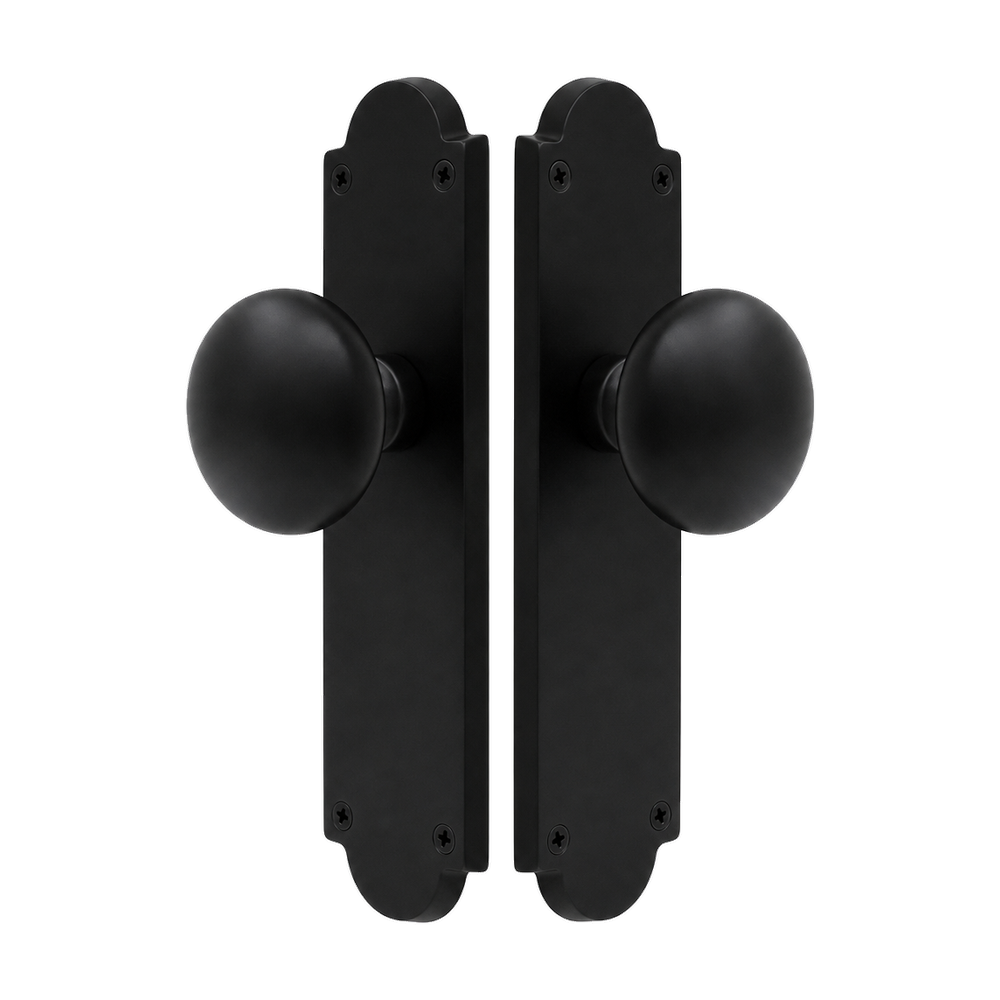 Victorian Knob Latch in Matt Black