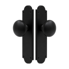 Victorian Knob Latch in Matt Black