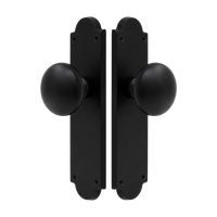 Victorian Knob Latch in Matt Black
