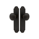 Victorian Knob Latch in Dark Roman Brass