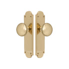 Victorian Knob Latch in Polished Brass