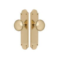 Victorian Knob Latch in Polished Brass