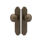 Victorian Knob Latch in Roman Brass