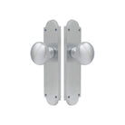 Victorian Knob Latch in Satin Chrome