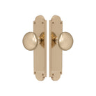 Victorian Knob Latch in Unlacquered Brass