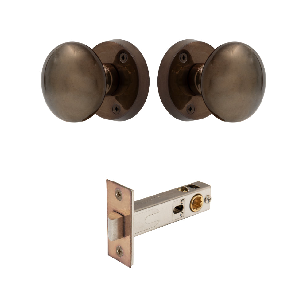 Victorian Knob Rose - Passage in Natural Bronze