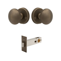 Victorian Knob Rose - Passage in Roman Brass