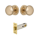 Victorian Knob Rose - Passage in Unlacquered Brass
