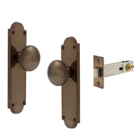 Victorian Knob Plate - Passage in Antique Bronze