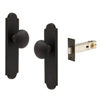 Victorian Knob Plate - Passage in Dark Roman Brass