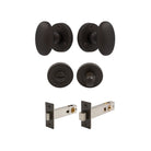 Sutton - Round Rose Privacy Set in Vintage Bronze