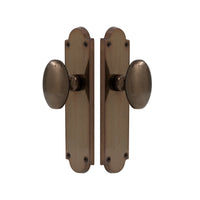 Oval Knob Latch in Antique Bronze