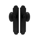 Oval Knob Latch in Matt Black