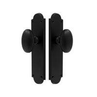 Oval Knob Latch in Matt Black
