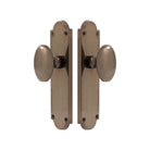 Oval Knob Latch in Natural Bronze