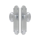 Oval Knob Latch in Satin Chrome
