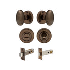 Camden - Round Rose Privacy Set in Antique Bronze