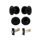 Camden - Round Rose Privacy Set in Matt Black