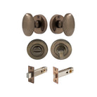 Camden - Round Rose Privacy Set in Natural Bronze
