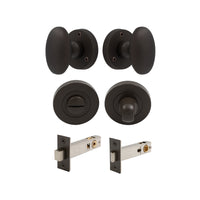 Camden - Round Rose Privacy Set in Vintage Bronze