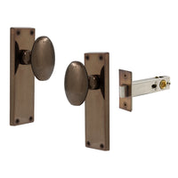 Knob Oval Plate - Passage in Antique Bronze