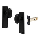 Knob Oval Plate - Passage in Matt Black