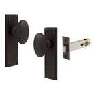 Camden Square Longplate - Passage Set in Vintage Bronze