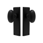 Oval Knob Latch in Matt Black