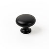 DUKE ROUND KNOB 31MM MATT BLACK in Matt Black