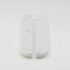 Dot Marble Handle Carrara Large in Carrara Marble