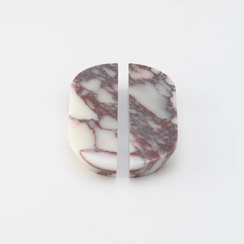 Lo & Co Dot Marble Handle Viola Small in Viola Marble