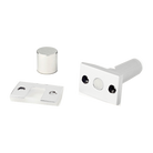 Ghostop Jamb Mount Lighter Doors |White PC with Black Strike Ramp in White PC/Black