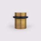 Floor Door Stop - Acid Washed Brass in Acid Washed Brass