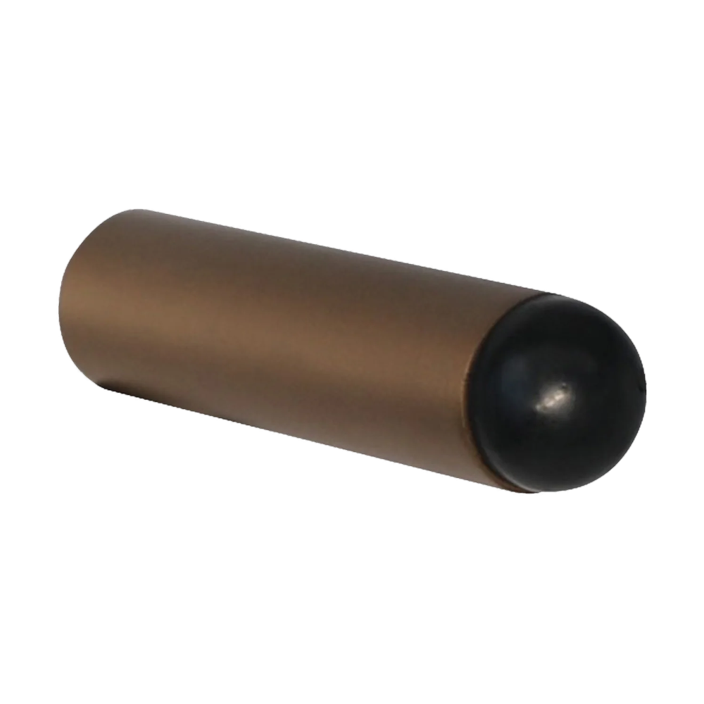 Wall Mount Tubular Door Stop Copper 75mm in Bronze PVD