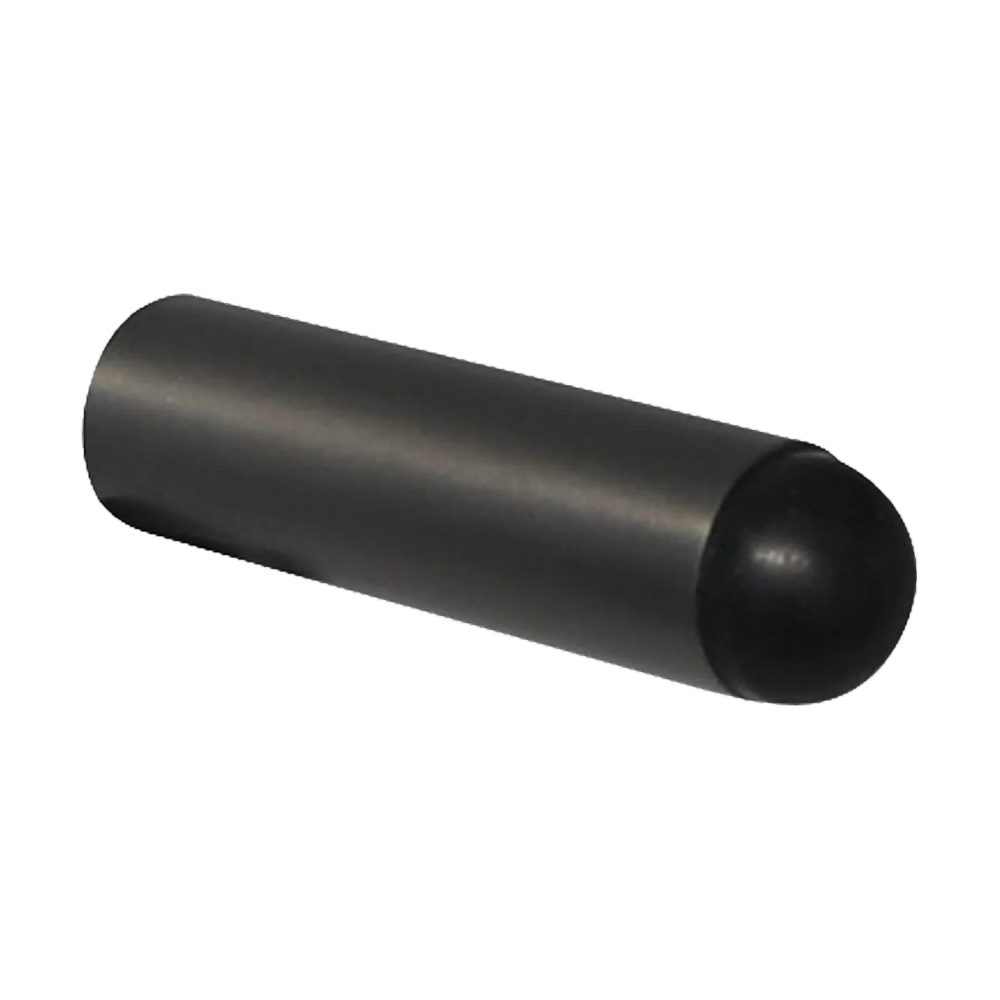 Wall Mount Tubular Door Stop Satin Gunmetal Grey 75mm in Graphite PVD